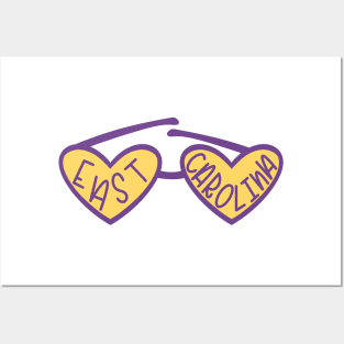 East Carolina University Heart Sunglasses Posters and Art